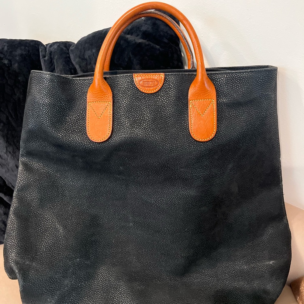 Bric’s Black Leather Hand Tote